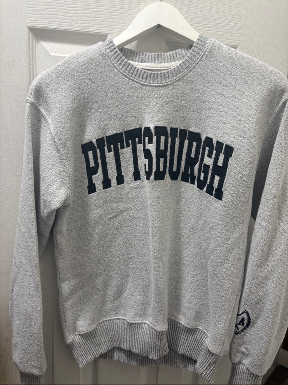 Pittsburgh Grey Pullover Crewneck Sweatshirt